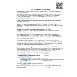 Чистящее средство 1 л DOMESTOS PROFESSIONAL универсальное дезинфицирующее, отбеливающий эффект