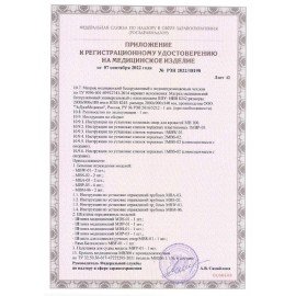 Кровать медицинская HILFE "MB100" 840х2084х906 мм, ложе реечное, цвет белый, S26599100903