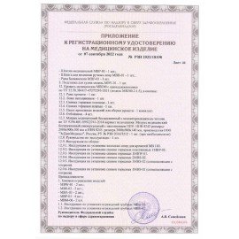 Кровать медицинская HILFE "MB100" 840х2084х906 мм, ложе реечное, цвет белый, S26599100903