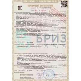 Маска полнолицевая, панорамная БРИЗ-4306 (ЭВР), термопласт, без фильтров, размер M