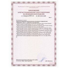 Перчатки нитриловые смотровые 100 пар (200 шт.), размер M (средний), BENOVY Nitrile Chlorinated
