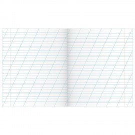 Тетрадь ЗЕЛЁНАЯ обложка 12 л., косая линия с полями, офсет, "Маяк", Т5012Т2 4Г