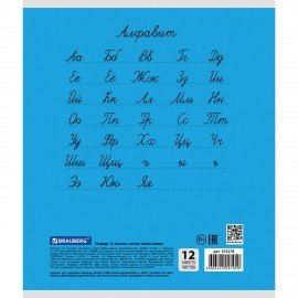 Тетрадь 12 л. BRAUBERG КЛАССИКА, частая косая линия, обложка картон, АССОРТИ (5 видов), 103278
