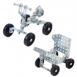 Конструктор металлический ЮНЛАНДИЯ "Для уроков труда №2", развивающий, 290 элементов, 104680