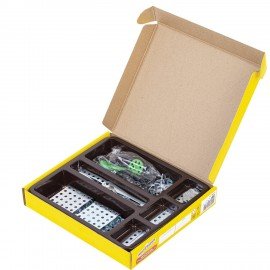 Конструктор металлический ЮНЛАНДИЯ "Для уроков труда №3", развивающий, 292 элемента, 104681