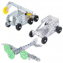 Конструктор металлический ЮНЛАНДИЯ "Для уроков труда №3", развивающий, 292 элемента, 104681