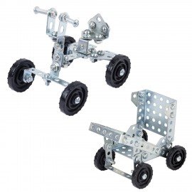 Конструктор металлический ЮНЛАНДИЯ "Для уроков труда №5", развивающий, 155 элементов, 104683