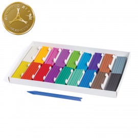 Пластилин классический ЮНЛАНДИЯ "ЮНЫЙ ВОЛШЕБНИК", 18 цветов, 360 г, СО СТЕКОМ, ВЫСШЕЕ КАЧЕСТВО, 104819