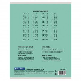 Тетрадь 24 л. BRAUBERG КЛАССИКА NEW клетка, обложка картон, АССОРТИ (5 видов), 105702