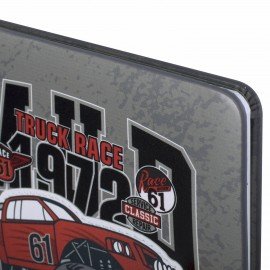 Дневник 1-4 класс 48 л., кожзам (твердая), печать, аппликация, ЮНЛАНДИЯ, "Truck Race", 106195