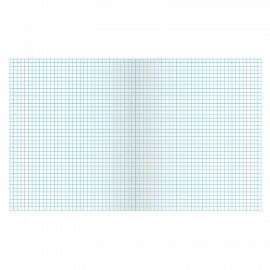 Тетрадь ЗЕЛЁНАЯ обложка 12 л., клетка с полями, офсет, "ПЗБМ", 19995