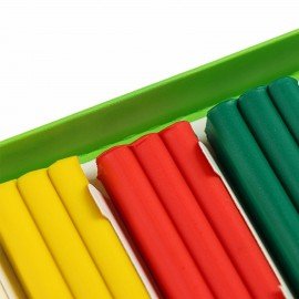 Пластилин восковой ГАММА "Пчелка", 6 цветов, 90 г, со стеком, картонная упаковка, 280029Н