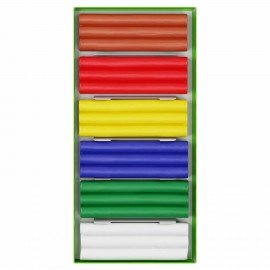 Пластилин восковой ГАММА "Пчелка", 6 цветов, 90 г, со стеком, картонная упаковка, 280029Н