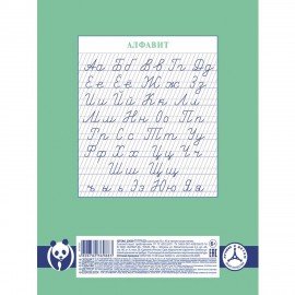 Тетрадь 12 л., HATBER Premium, частая косая линия, обложка картон, "Панда", 12Т5A5_23630