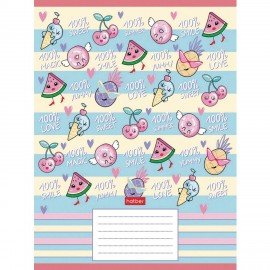 Тетрадь 18 л., HATBER, клетка, обложка картон, "Фруктис" (5 видов в спайке), 18Т5В1