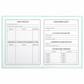 Дневник 1-4 класс 48 л., твердый, BRAUBERG, глянцевая ламинация, с подсказом, "Герб", 106357