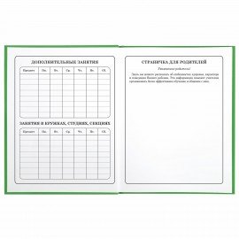 Дневник 1-4 класс 48 л., твердый, BRAUBERG, глянцевая ламинация, с подсказом, "Авокадики", 106359