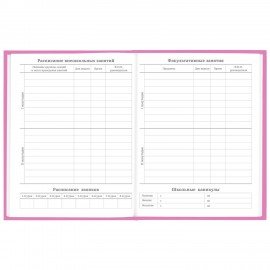 Дневник 1-11 класс 48 л., твердый, BRAUBERG, глянцевая ламинация, с подсказом, "Ice cream party", 106602