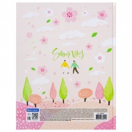 Дневник 5-11 класс 48 л., твердый, BRAUBERG, глянцевая ламинация, с подсказом, "Летний", 106631