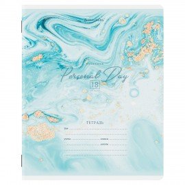 Тетради 18 л. КОМПЛЕКТ 10 шт. BRAUBERG, клетка, обложка картон, "МРАМОР", 106668