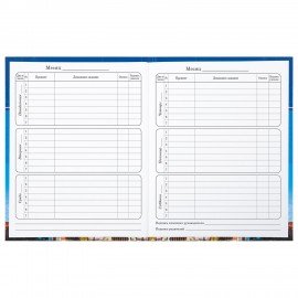 Дневник 1-4 класс 48 л., твердый, BRAUBERG, глянцевая ламинация, с подсказом, "Российский", 106832