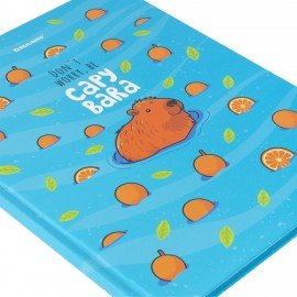 Дневник 1-4 класс 48 л., твердый, BRAUBERG, глянцевая ламинация, с подсказом, "Капибара", 106837