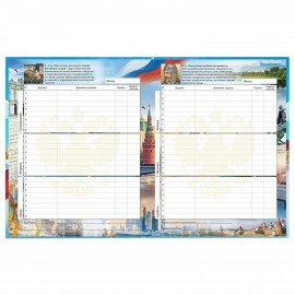 Дневник 1-11 класс 40 л., твердый, BRAUBERG, ламинация, цветная печать, "РОССИЙСКОГО ШКОЛЬНИКА-9", 106861