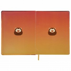 Дневник 1-11 класс 48 л., кожзам (твердая), печать, глиттер, ЮНЛАНДИЯ, "Ежик", 106927