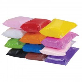 Пластилин лёгкий воздушный застывающий 12 цветов, 110 г, 3 стека, ПИФАГОР, 107039