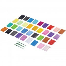 Пластилин лёгкий воздушный застывающий 36 цветов, 310 г, 3 стека, ПИФАГОР, 107041