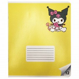 Тетрадь 12 л. CENTRUM клетка, обложка картон, "Kuromi" (микс в спайке), 74787