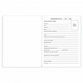 Дневник 1-11 класс 40 л., на скобе, ПИФАГОР, обложка картон, Котик, 107131