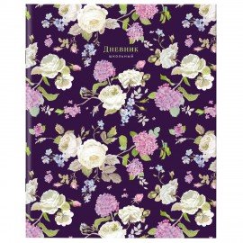 Дневник 1-11 класс 40 л., на скобе, ПИФАГОР, обложка картон, МИКС Девочки, 107137