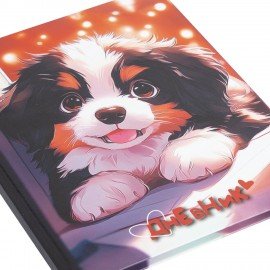 Дневник 1-4 класс 48 л., твердый, ЮНЛАНДИЯ, глянцевая ламинация, с подсказом, "Собачка", 107144