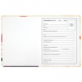 Дневник 1-4 класс 48 л., твердый, ЮНЛАНДИЯ, глянцевая ламинация, с подсказом, "Самурай", 107145