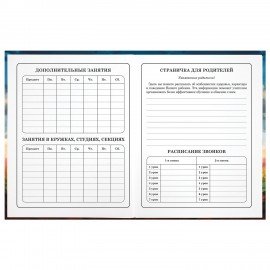 Дневник 1-4 класс 48 л., твердый, ЮНЛАНДИЯ, глянцевая ламинация, с подсказом, "Футбол", 107148