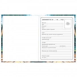 Дневник 1-4 класс 48 л., твердый, BRAUBERG, глянцевая ламинация, с подсказом, "Джип", 107152