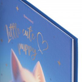 Дневник 1-4 класс 48 л., твердый, BRAUBERG, глянцевая ламинация, с подсказом, Собачка, 107154