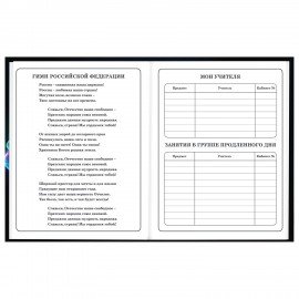 Дневник 1-4 класс 48 л., твердый, BRAUBERG, глянцевая ламинация, с подсказом, Футбол, 107155