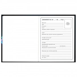 Дневник 1-4 класс 48 л., твердый, BRAUBERG, глянцевая ламинация, с подсказом, Футбол, 107155