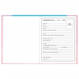 Дневник 1-4 класс 48 л., твердый, BRAUBERG, выборочный лак, с подсказом, "Котик", 107161