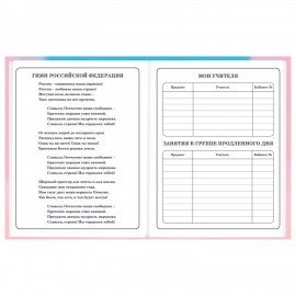 Дневник 1-4 класс 48 л., твердый, BRAUBERG, выборочный лак, с подсказом, "Котик", 107161