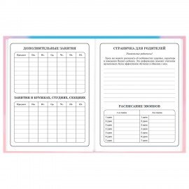 Дневник 1-4 класс 48 л., твердый, BRAUBERG, выборочный лак, с подсказом, "Котик", 107161