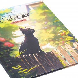 Дневник 1-11 класс 40 л., твердый, BRAUBERG, матовая ламинация, Cute Cat, 107180