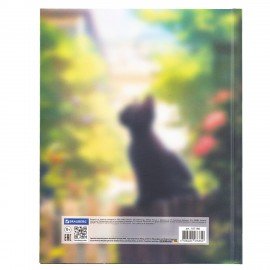 Дневник 1-11 класс 40 л., твердый, BRAUBERG, матовая ламинация, Cute Cat, 107180