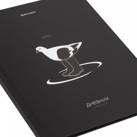 Дневник 5-11 класс 48 л., твердый, BRAUBERG, матовая ламинация, с подсказом, Штош, 107190