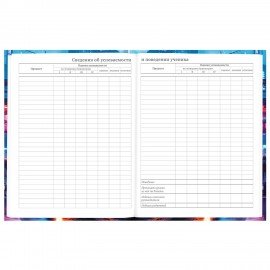 Дневник 5-11 класс 48 л., твердый, BRAUBERG, глянцевая ламинация, с подсказом, Авто, 107192