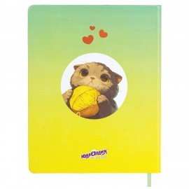 Дневник 1-11 класс 48л, кожзам (твердая), печать, глиттер, ЮНЛАНДИЯ, Котик, 107217