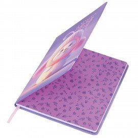 Дневник 1-11 класс 48л, кожзам (твердая), печать, глиттер, ЮНЛАНДИЯ, Пушистик, 107218