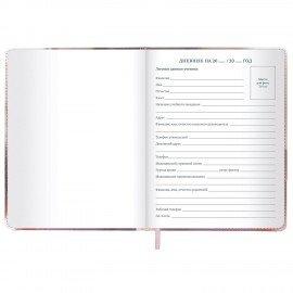 Дневник 1-11 класс 48л, кожзам (твердая), застежка, FUNSTER, Котик с рыбкой, 107229